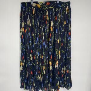 In Style Maxi Peasant Broom Skirt Floral Boho Hippie Festival Oversized Medium